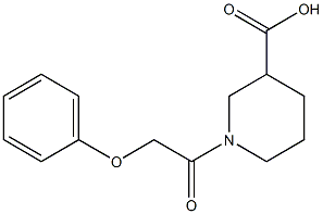 1-(2-phenoxyacetyl)piperidine-3-carboxylic acid 구조식 이미지