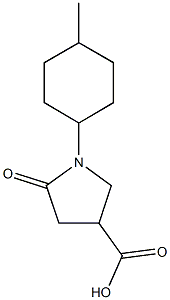 1-(4-methylcyclohexyl)-5-oxopyrrolidine-3-carboxylic acid Structure