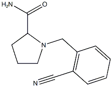 1-[(2-cyanophenyl)methyl]pyrrolidine-2-carboxamide Structure