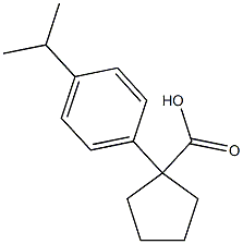 1-[4-(propan-2-yl)phenyl]cyclopentane-1-carboxylic acid Structure