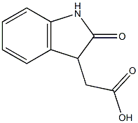 2-(2-oxo-2,3-dihydro-1H-indol-3-yl)acetic acid 구조식 이미지