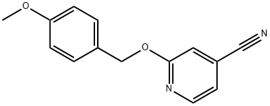 2-[(4-methoxyphenyl)methoxy]pyridine-4-carbonitrile Structure