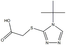 2-[(4-tert-butyl-4H-1,2,4-triazol-3-yl)sulfanyl]acetic acid Structure