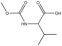 2-[(methoxycarbonyl)amino]-3-methylbutanoic acid 구조식 이미지