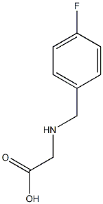 2-{[(4-fluorophenyl)methyl]amino}acetic acid 구조식 이미지