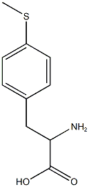 2-amino-3-[4-(methylsulfanyl)phenyl]propanoic acid 구조식 이미지