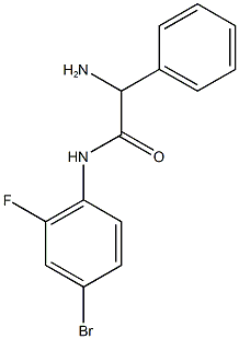 2-amino-N-(4-bromo-2-fluorophenyl)-2-phenylacetamide 구조식 이미지