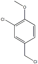 2-chloro-4-(chloromethyl)-1-methoxybenzene 구조식 이미지