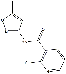 2-chloro-N-(5-methyl-1,2-oxazol-3-yl)pyridine-3-carboxamide 구조식 이미지