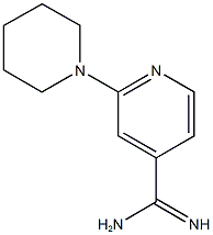 2-piperidin-1-ylpyridine-4-carboximidamide Structure