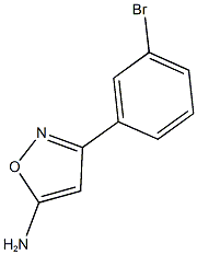 3-(3-bromophenyl)-1,2-oxazol-5-amine Structure