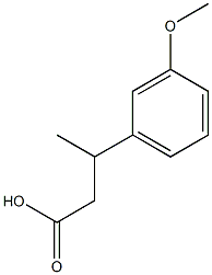 3-(3-methoxyphenyl)butanoic acid 구조식 이미지