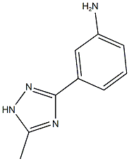 3-(5-methyl-1H-1,2,4-triazol-3-yl)aniline 구조식 이미지