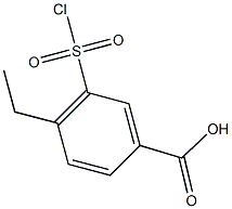 3-(chlorosulfonyl)-4-ethylbenzoic acid 구조식 이미지