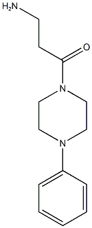 3-amino-1-(4-phenylpiperazin-1-yl)propan-1-one 구조식 이미지