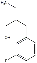 3-amino-2-[(3-fluorophenyl)methyl]propan-1-ol 구조식 이미지