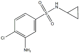 3-amino-4-chloro-N-cyclopropylbenzene-1-sulfonamide Structure