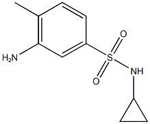 3-amino-N-cyclopropyl-4-methylbenzene-1-sulfonamide 구조식 이미지