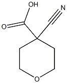 4-cyanooxane-4-carboxylic acid Structure