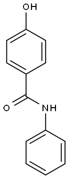 4-hydroxy-N-phenylbenzamide 구조식 이미지