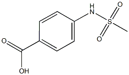 4-methanesulfonamidobenzoic acid 구조식 이미지