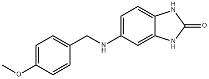 5-{[(4-methoxyphenyl)methyl]amino}-2,3-dihydro-1H-1,3-benzodiazol-2-one 구조식 이미지