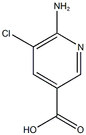 6-amino-5-chloropyridine-3-carboxylic acid Structure