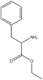 ethyl 2-amino-3-phenylpropanoate 구조식 이미지