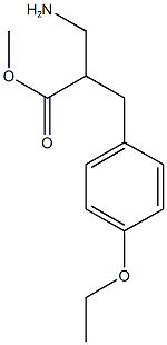methyl 3-amino-2-[(4-ethoxyphenyl)methyl]propanoate 구조식 이미지