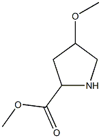 methyl 4-methoxypyrrolidine-2-carboxylate Structure