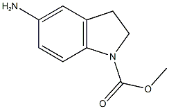 methyl 5-amino-2,3-dihydro-1H-indole-1-carboxylate 구조식 이미지