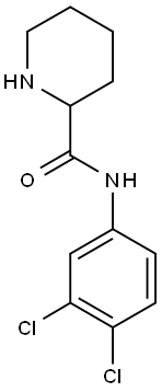 N-(3,4-dichlorophenyl)piperidine-2-carboxamide Structure