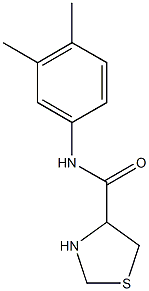 N-(3,4-dimethylphenyl)-1,3-thiazolidine-4-carboxamide Structure