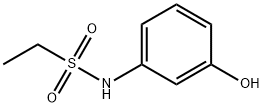 N-(3-hydroxyphenyl)ethane-1-sulfonamide 구조식 이미지