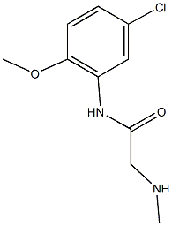 N-(5-chloro-2-methoxyphenyl)-2-(methylamino)acetamide 구조식 이미지