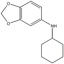 N-cyclohexyl-2H-1,3-benzodioxol-5-amine 구조식 이미지