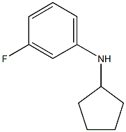 N-cyclopentyl-3-fluoroaniline 구조식 이미지