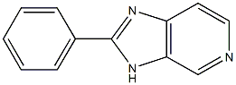 2-Phenyl-3H-imidazo[4,5-c]pyridine 구조식 이미지