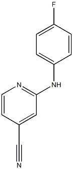 2-(4-Fluorophenylamino)pyridine-4-carbonitrile 구조식 이미지