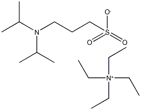 Tetraethylammonium 3-(diisopropylamino)propane-1-sulfonate Structure