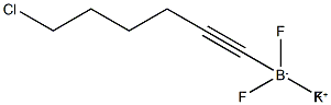 Potassium 6-chlorohex-1-ynyltrifluoroborate 구조식 이미지