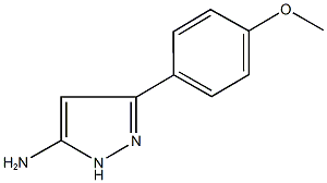 5-Amino-3-(4-methoxyphenyl)-1H-pyrazole 구조식 이미지