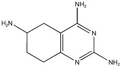 5,6,7,8-TETRAHYDROQUINAZOLINE-2,4,6-TRIAMINE Structure