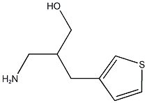 3-AMINO-2-(THIEN-3-YLMETHYL)PROPAN-1-OL 구조식 이미지