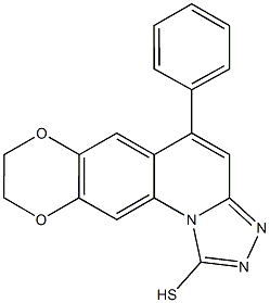 5-PHENYL-8,9-DIHYDRO-7,10-DIOXA-2,3,11B-TRIAZA-CYCLOPENTA[A]ANTHRACENE-1-THIOL 구조식 이미지