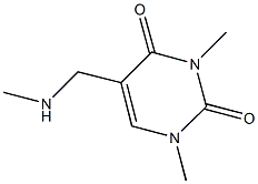 1,3-DIMETHYL-5-[(METHYLAMINO)METHYL]PYRIMIDINE-2,4(1H,3H)-DIONE Structure