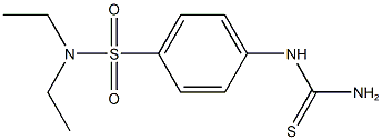 4-[(AMINOCARBONOTHIOYL)AMINO]-N,N-DIETHYLBENZENESULFONAMIDE 구조식 이미지