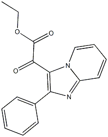 ETHYL OXO(2-PHENYLIMIDAZO[1,2-A]PYRIDIN-3-YL)ACETATE 구조식 이미지