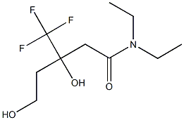 N,N-DIETHYL-3,5-DIHYDROXY-3-(TRIFLUOROMETHYL)PENTANAMIDE 구조식 이미지