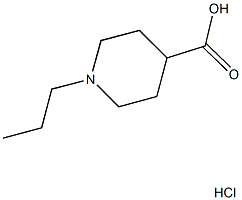 1-PROPYLPIPERIDINE-4-CARBOXYLIC ACID HYDROCHLORIDE Structure